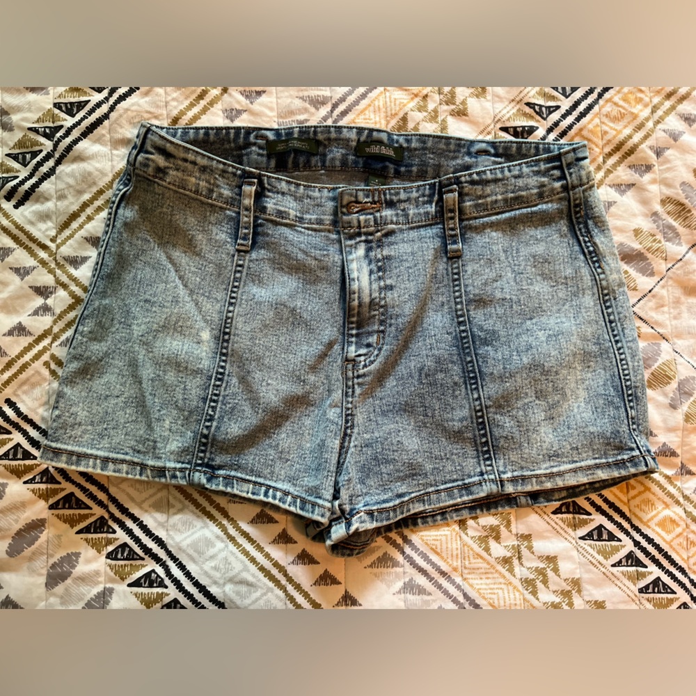 Wild Fable Blue Jean Shorts Distressed Vintage Look